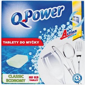 tablety do umývačky riadu Q Power